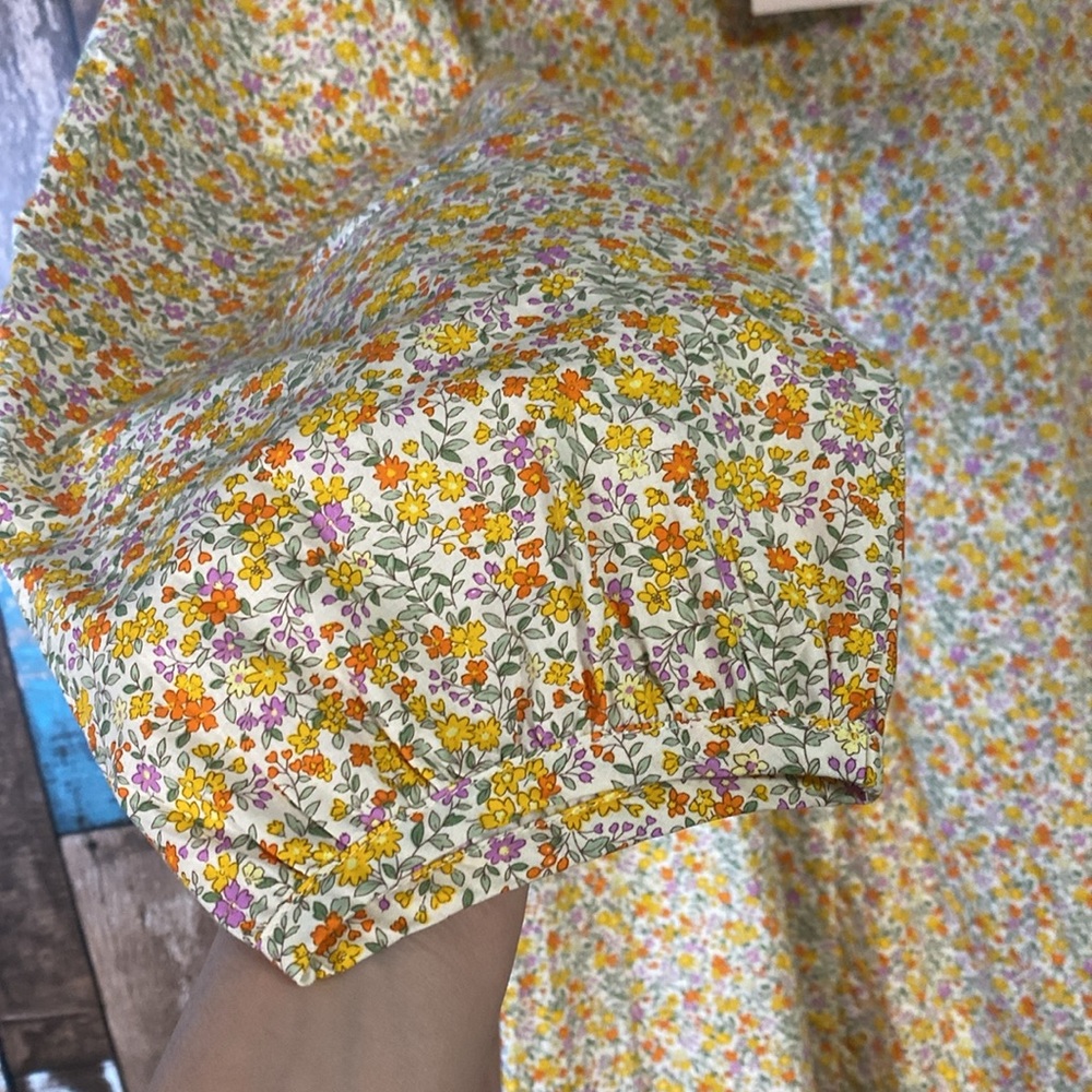 Lindsay Brooke x Roole Medium cotton button down Floral Dress - Picture 6 of 16